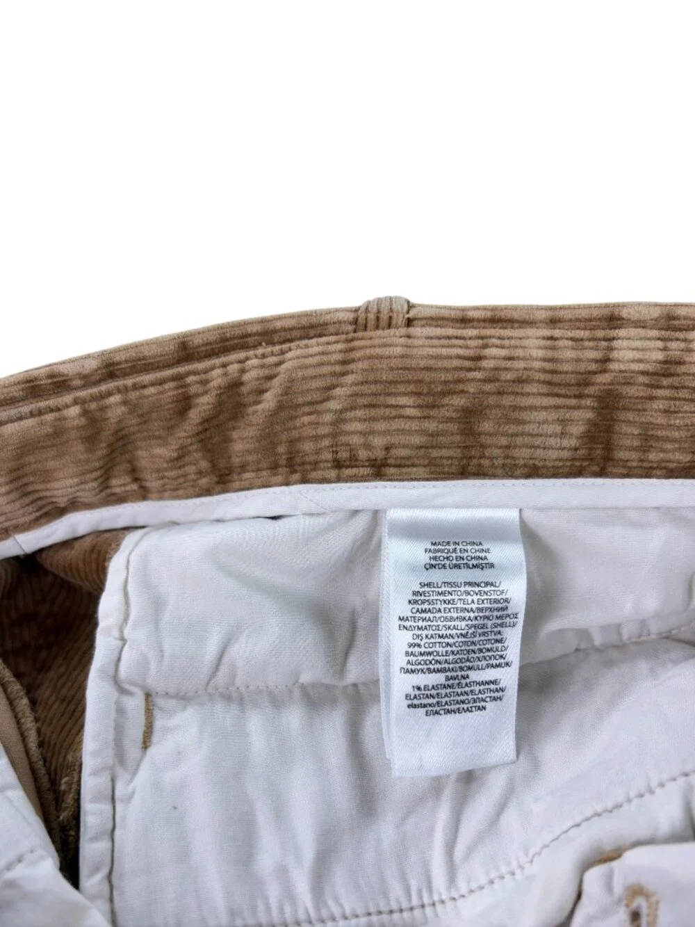 Polo Ralph Lauren Corduroy Pants Mens Size 36 x 31 Classic Fit Brown
